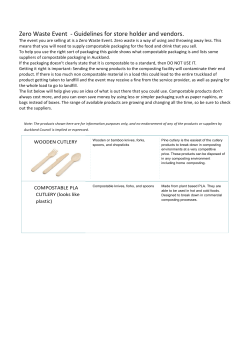 Packaging and Serving Ware Guidelines for AICF