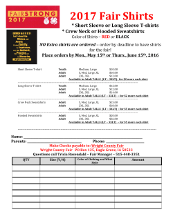 2017 Fair Shirts - Wright County District Junior Fair