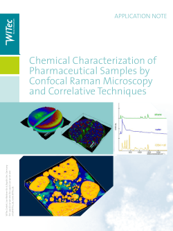Chemical Characterization of Pharmaceutical Samples by Confocal