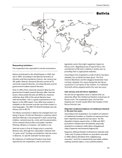 Bolivia - IFLA.ORG