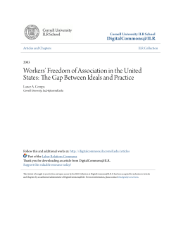 Workers` Freedom of Association in the United States: The Gap