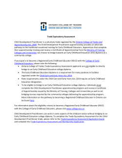 Trade Equivalency Assessment