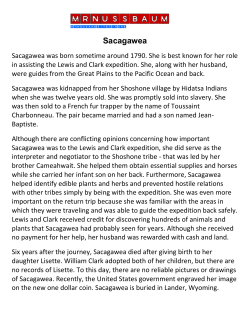 Sacagawea - Mr. Nussbaum