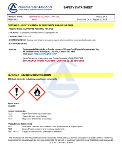 SDS Isopropyl Alcohol