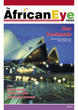 New Treatments - The African Eye Trust