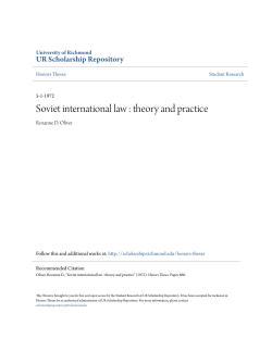 Soviet international law : theory and practice