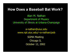 How Does a Baseball Bat Work?