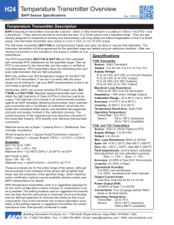 Temperature Transmitter Overview