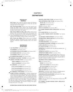 definitions - International Code Council