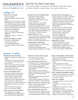 college 411 - CollegeData