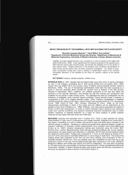 IMPACT BEHAVIOUR OF THE BASEBALL WITH