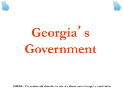 Unit 11 &ndash; Georgia Government