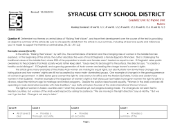 Revised - The Syracuse City School District