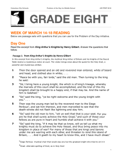 8th Grade Reading Problems of the Day 2016