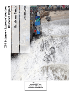 20F Science &ndash; Extreme Weather Research Report