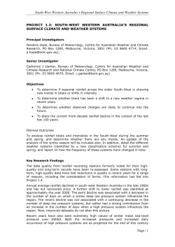 Project 1.2 - Indian Ocean Climate Initiative