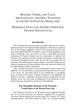 Mounds, tombs, and tales : archaeology oral tradition in the South