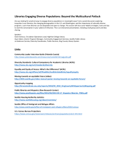 Libraries Engaging Diverse Populations