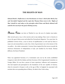 THE RIGHTS OF MAN