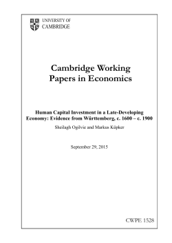 CWPE1528 - Faculty of Economics