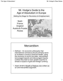 age of absolutism