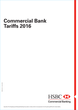 Tariffs and Charges 2016