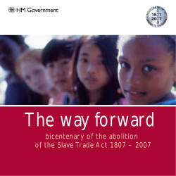 The way forward - UK Government Web Archive