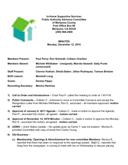 Minutes - Mariposa County
