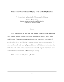 Atomic-scale Observations of Alloying at the Cr-Fe