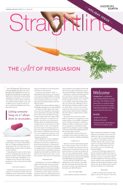 THE Art OF PERSUASION