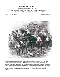 AM 101: Introduction to American Culture