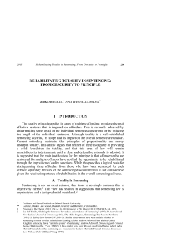 Rehabilitating Totality in Sentencing