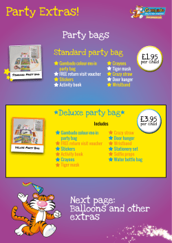 Party Extras!