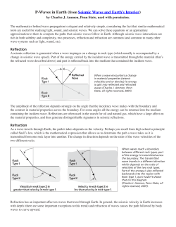P-Waves in Earth (from Seismic Waves and Earth`s Interior)