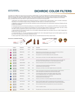 dichroic color filters