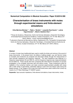 Characterisation of brass instruments with mutes through