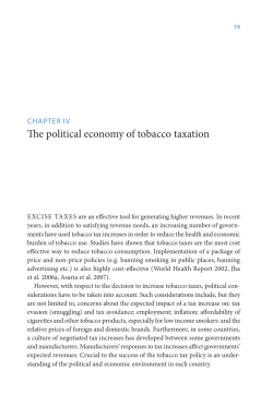 The political economy of tobacco taxation