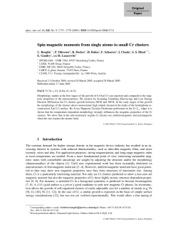 Spin magnetic moments from single atoms to small Cr clusters