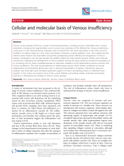 Cellular and molecular basis of Venous insufficiency | Vascular Cell