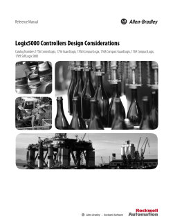 Logix5000 Controllers Design Considerations Reference Manual