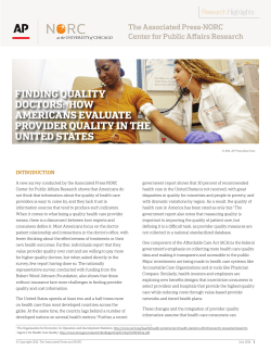 Finding Quality doctors - The Associated Press