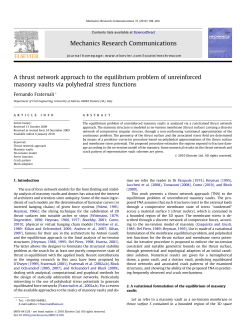 A thrust network approach to the equilibrium problem of