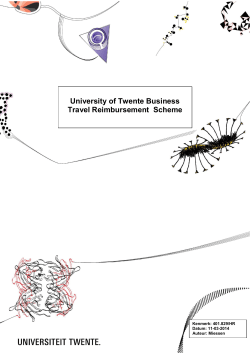 Business Travel Reimbursement scheme