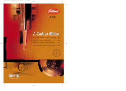 Slitting Methods Technical Article: Tidland