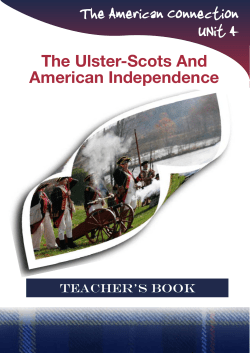 The Ulster-Scots and American Independence - Ulster