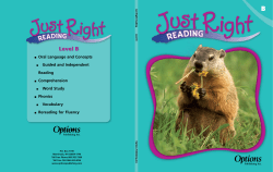 Just Right Reading Level B Options Publishing Inc.