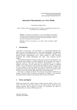 Interactive Documentary as a New Media