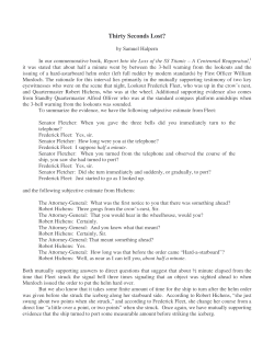 Thirty Seconds Lost?