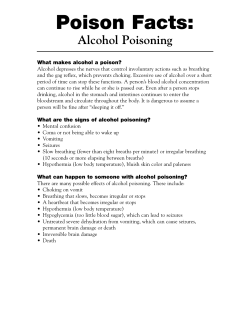 Alcohol Poisoning - The University of Kansas Hospital