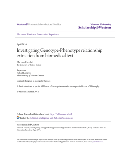 Investigating Genotype-Phenotype relationship extraction from